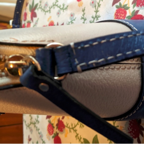 Kate Spade Crossbody Bag Blue and White EUC - Picture 5 of 7